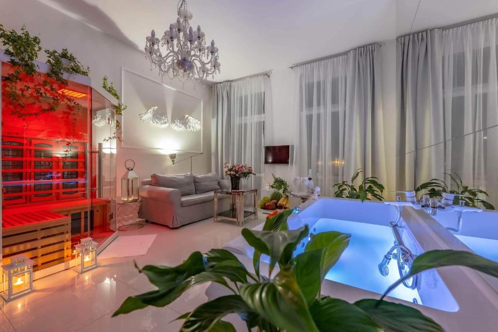 Pokoj z Hydromasażem Apartament Sensual SAUNA & JACUZZI Poznań Pokoj z Hydromasażem Apartament Sensual SAUNA & JACUZZI Poznań