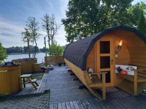 Sauną i Jacuzzi Kujawsko-Pomorskie Domek Borowiacki nad Jeziorem